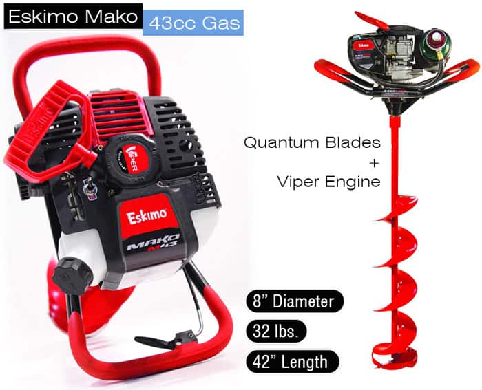 Eskimo Quantum 43cc Power Ice Fishing Auger